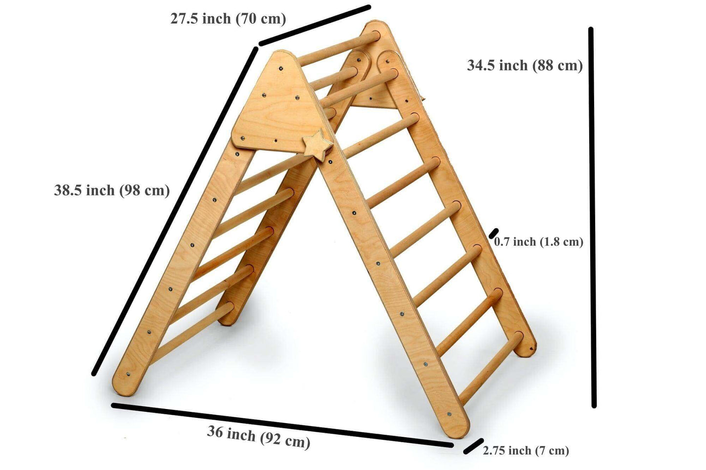 Foldable Montessori Climbing Triangle Set – Includes Tent Cover, Play Mat & Reversible Ramp