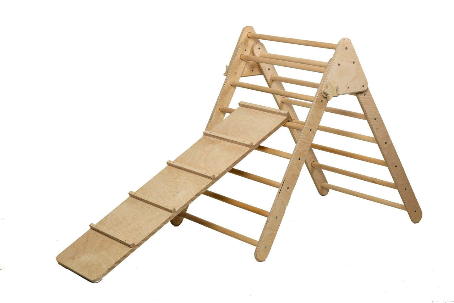 2-Piece Montessori Climber Set - Triangle (3 Sizes) & Ramp