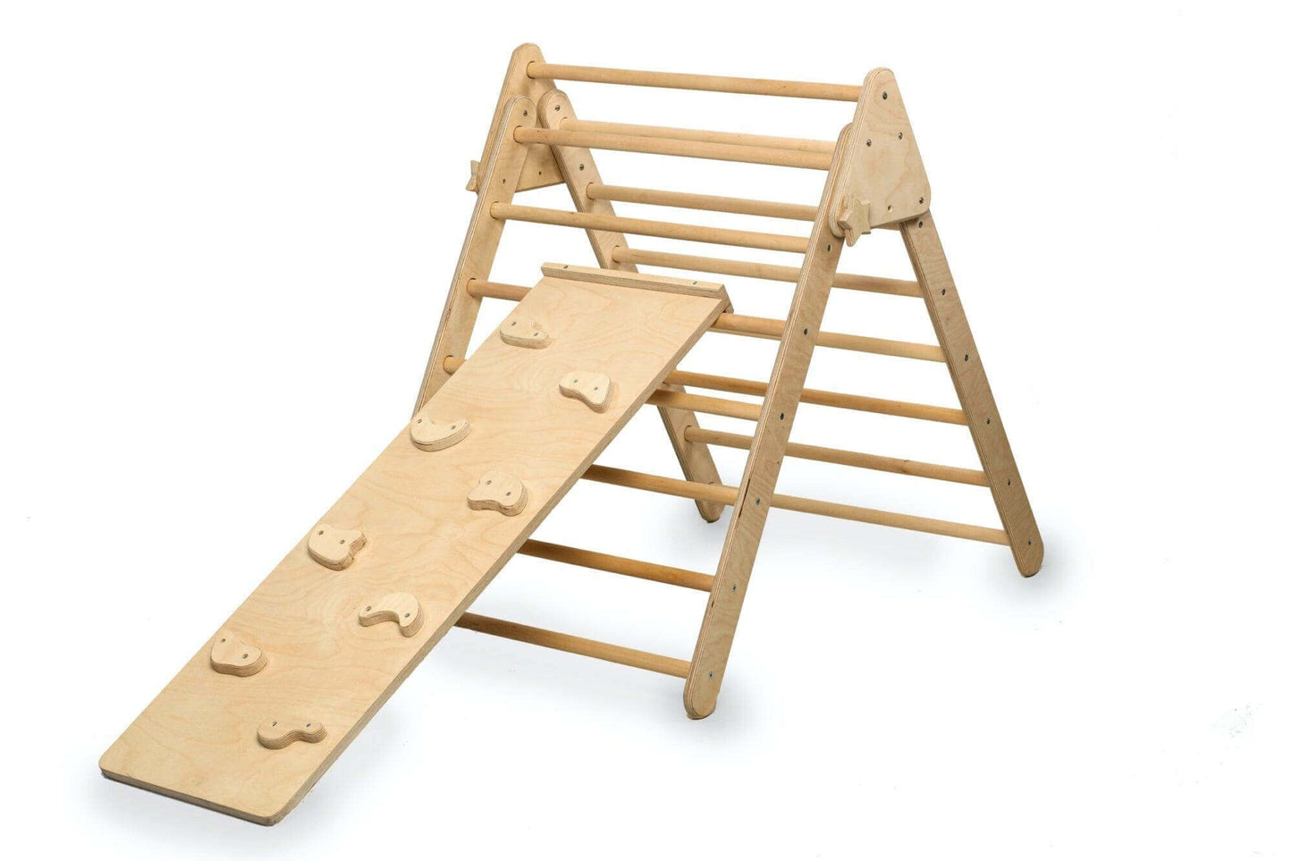 2-Piece Montessori Climber Set - Triangle (3 Sizes) & Ramp